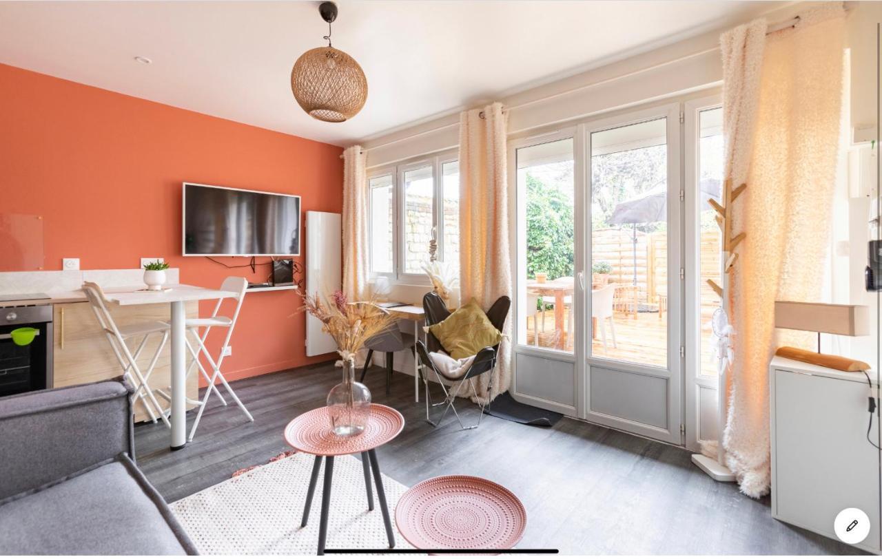 Le 102, Maison Avec Terrasse Et Parking Gare De Rouen Luaran gambar