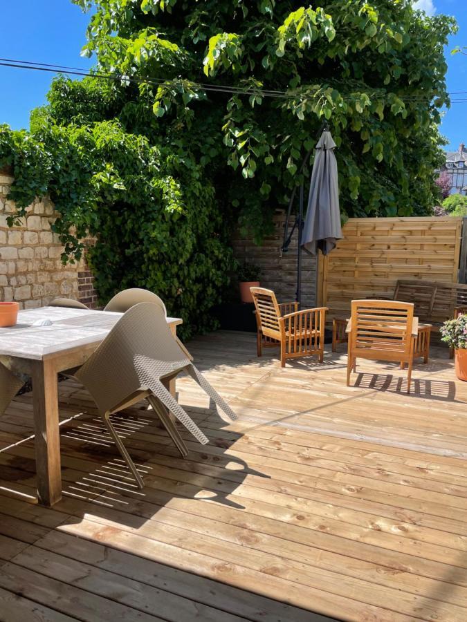 Le 102, Maison Avec Terrasse Et Parking Gare De Rouen Luaran gambar